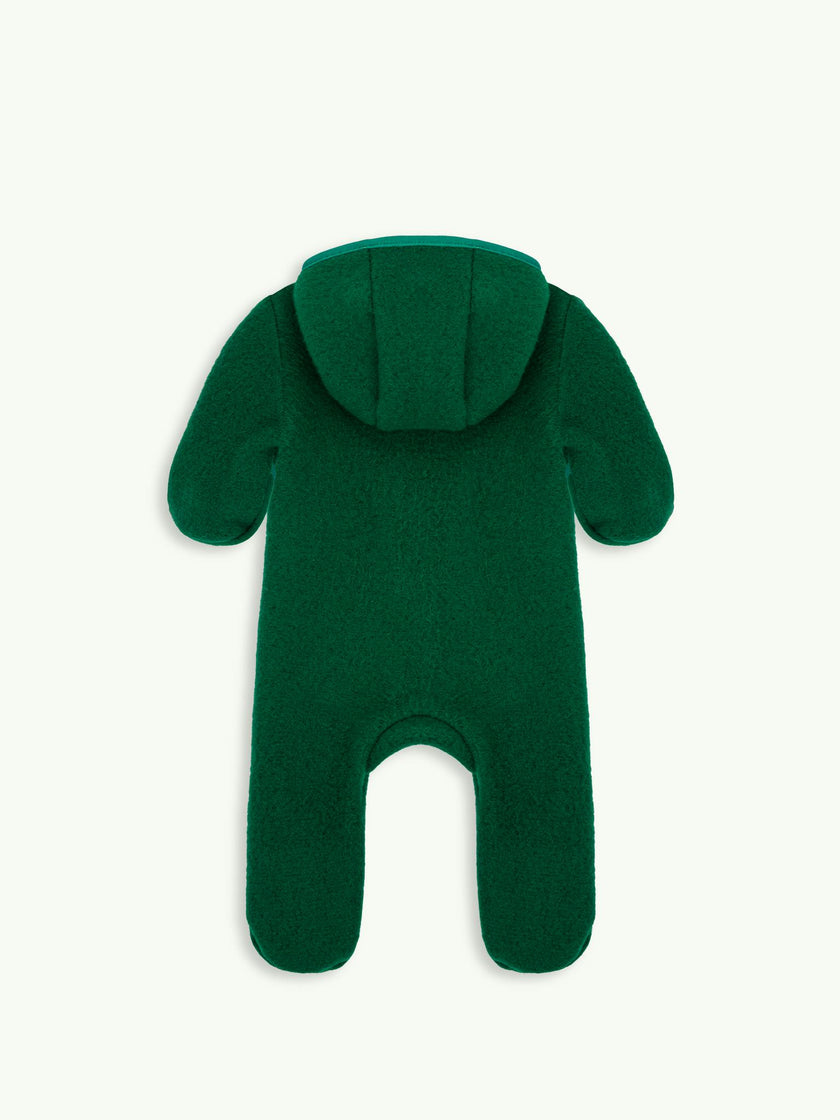 children's merino wool overall - forest green
