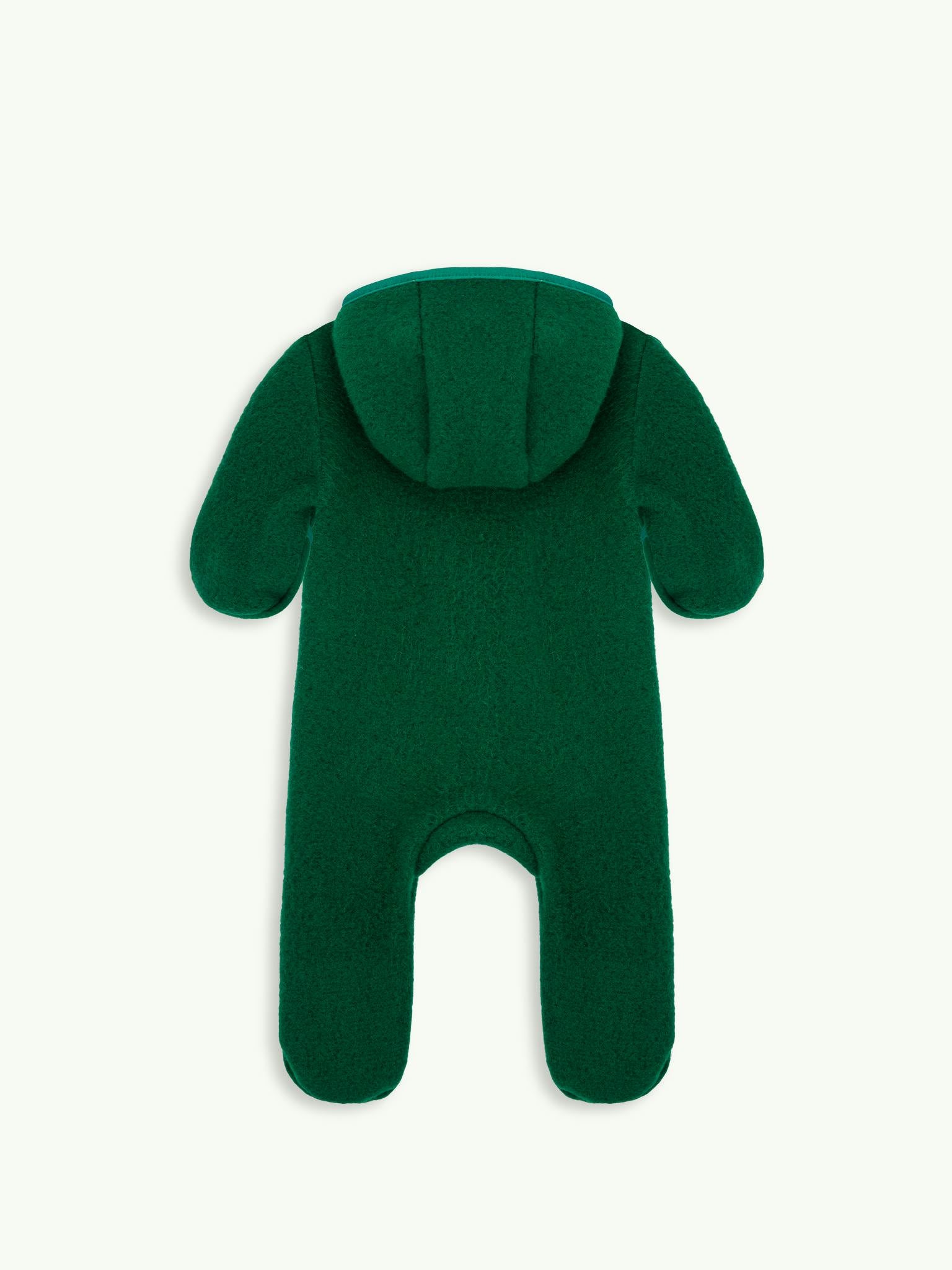 children's merino wool overall - forest green