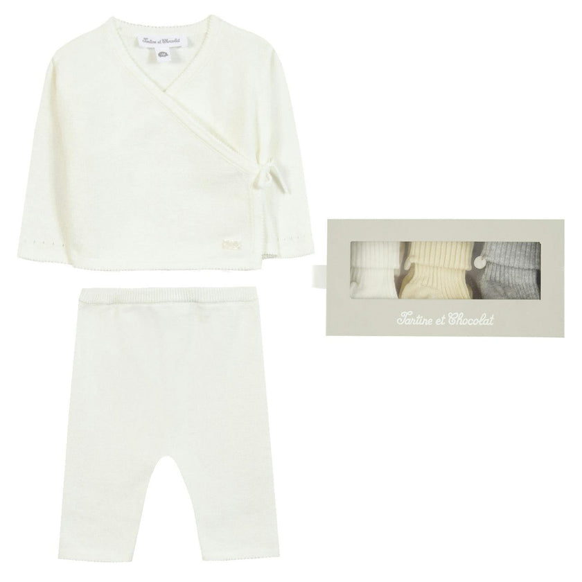 TARTINE ET CHOCOLAT Cotton Knit Birth Set