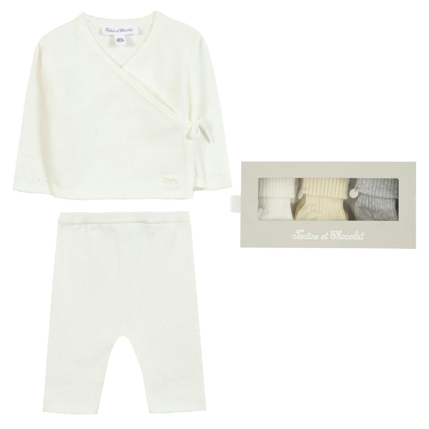 TARTINE ET CHOCOLAT Cotton Knit Birth Set
