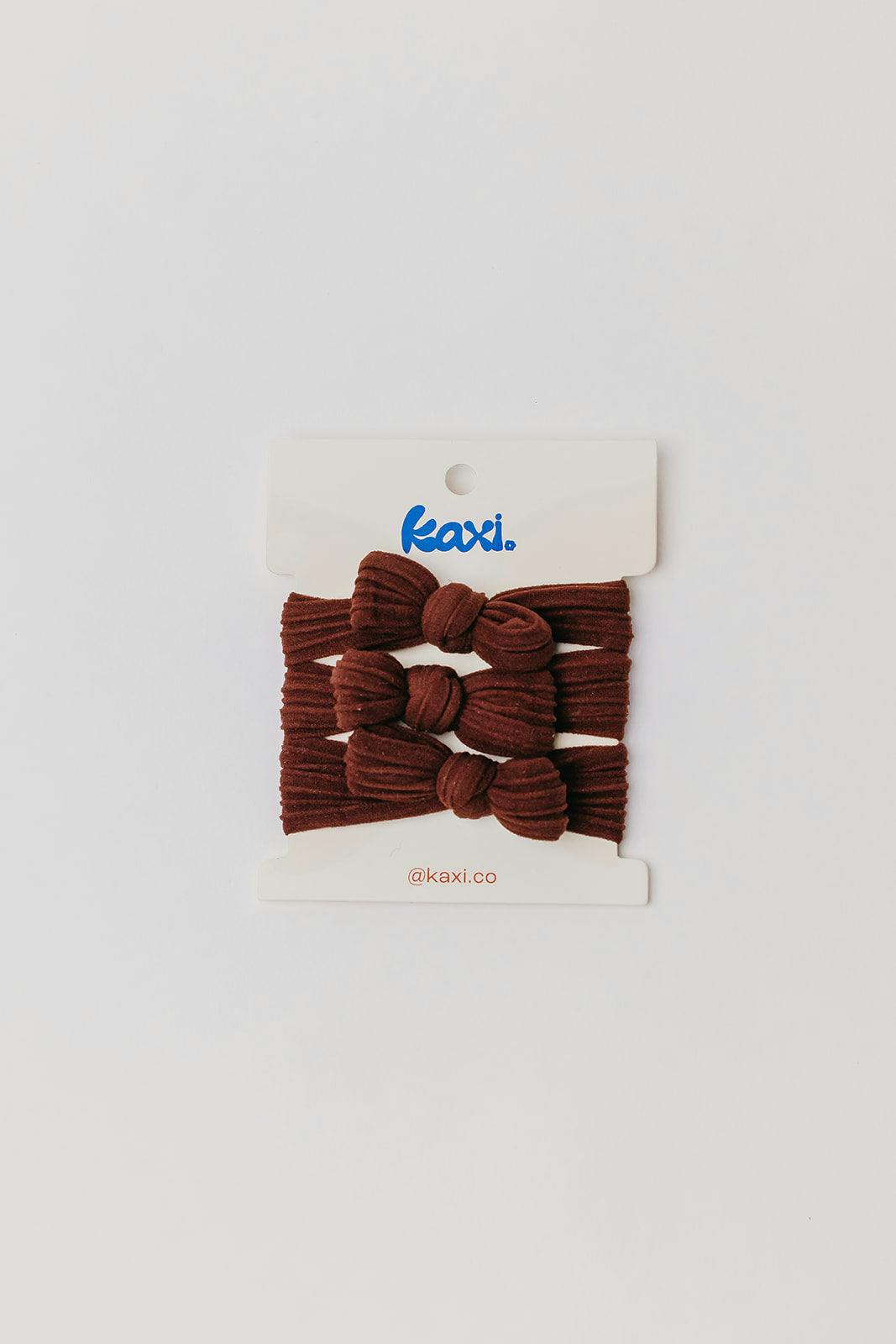 BOW SLICK BACK PONYTAILS (PACK OF 3)