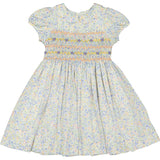 Ondine Blue Floral Smocked Dress