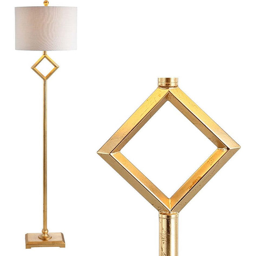 Juno 62.5" Transitional Glam Metal LED Floor Lamp