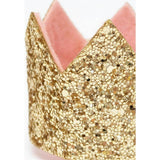 Mini Gold Glitter Crown Hair Clip