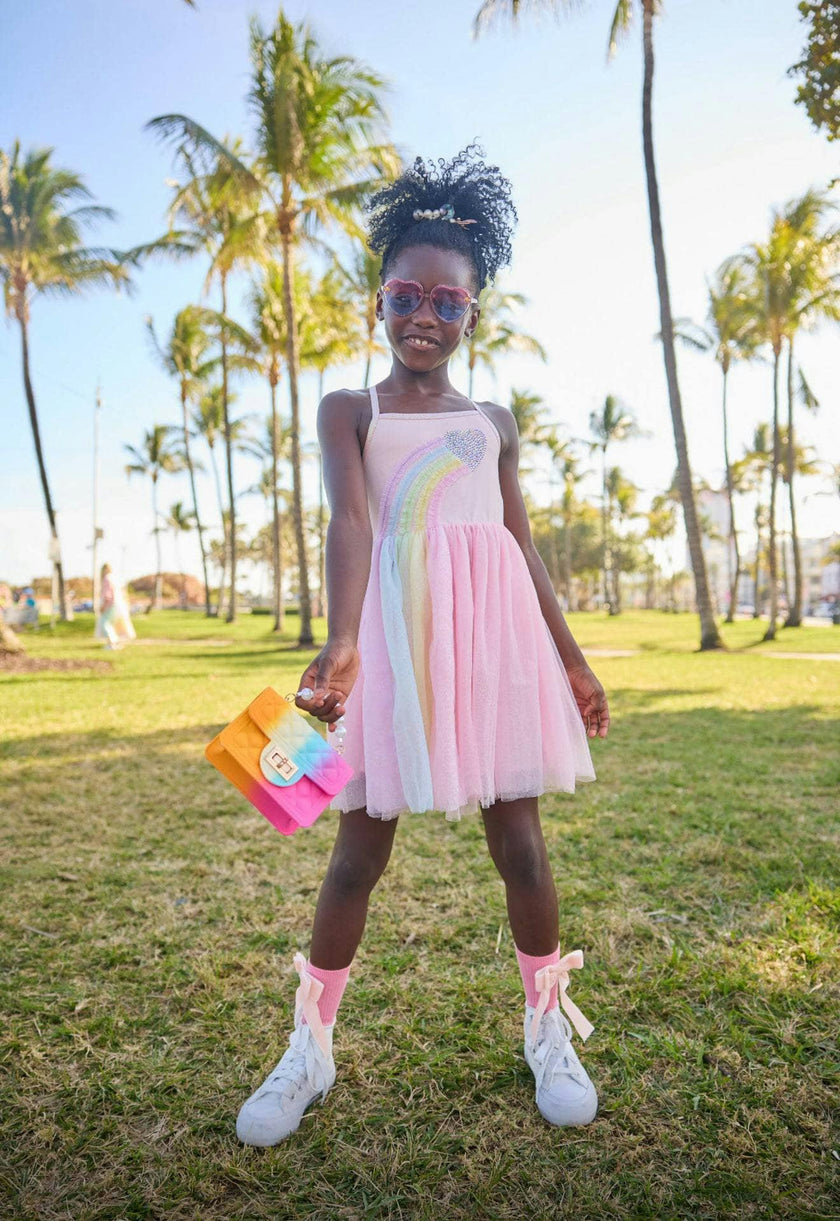 Heart Rainbow Tulle Dress