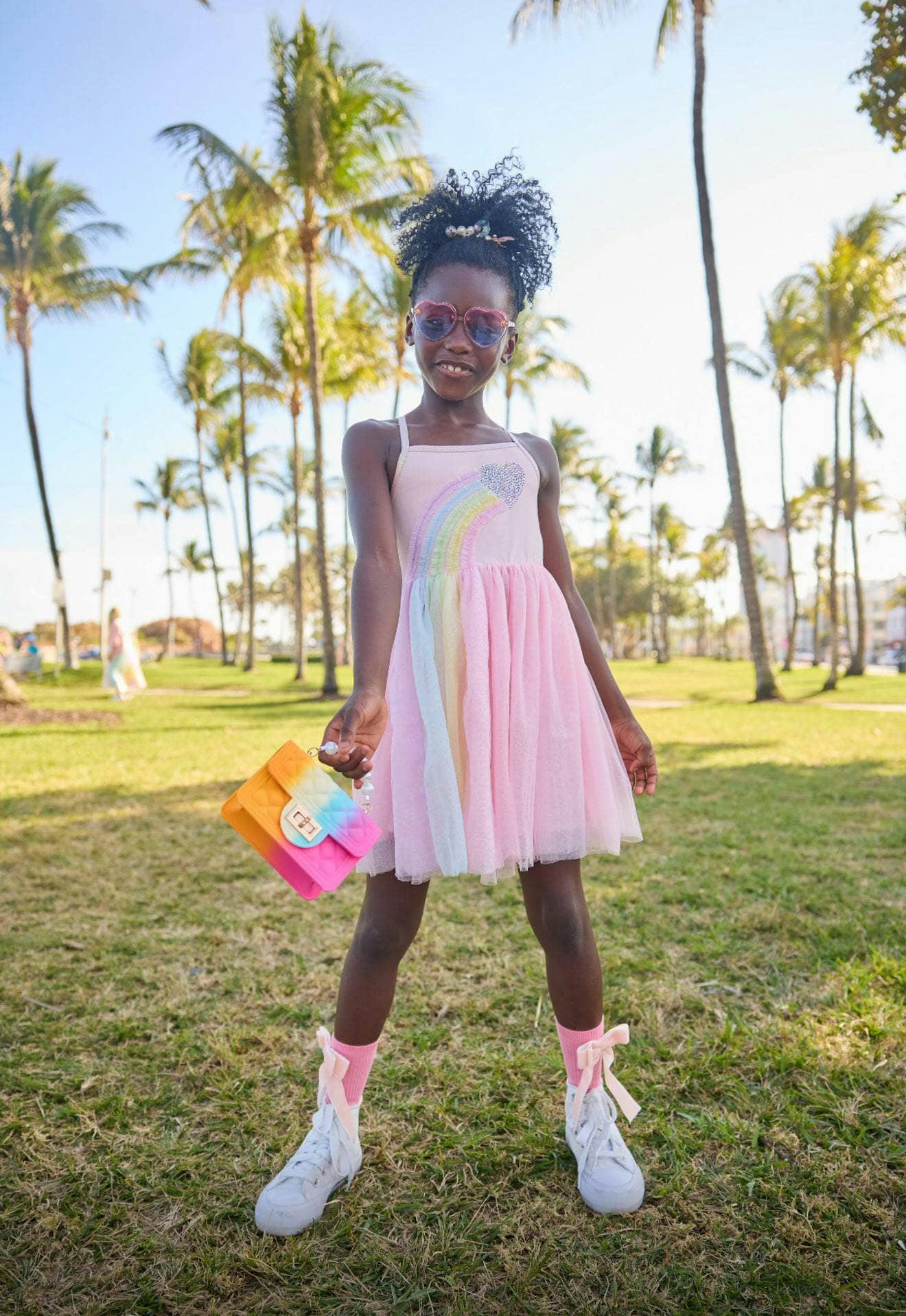 Heart Rainbow Tulle Dress