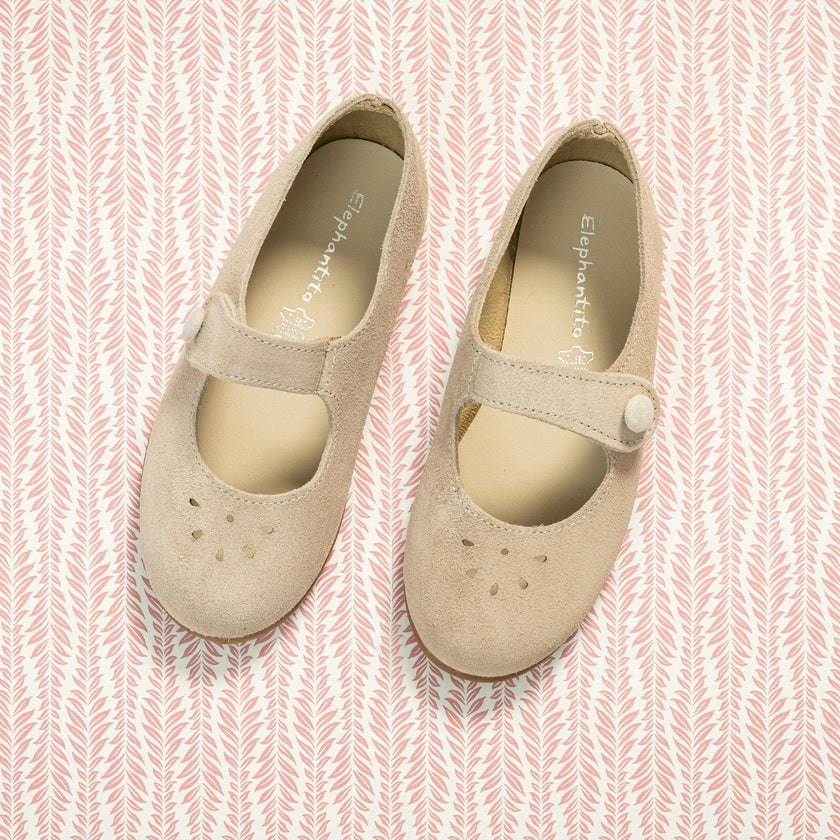 Andi Mary Jane Suede | Beige