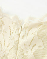 Peggy Lace Midi Dress, Crème