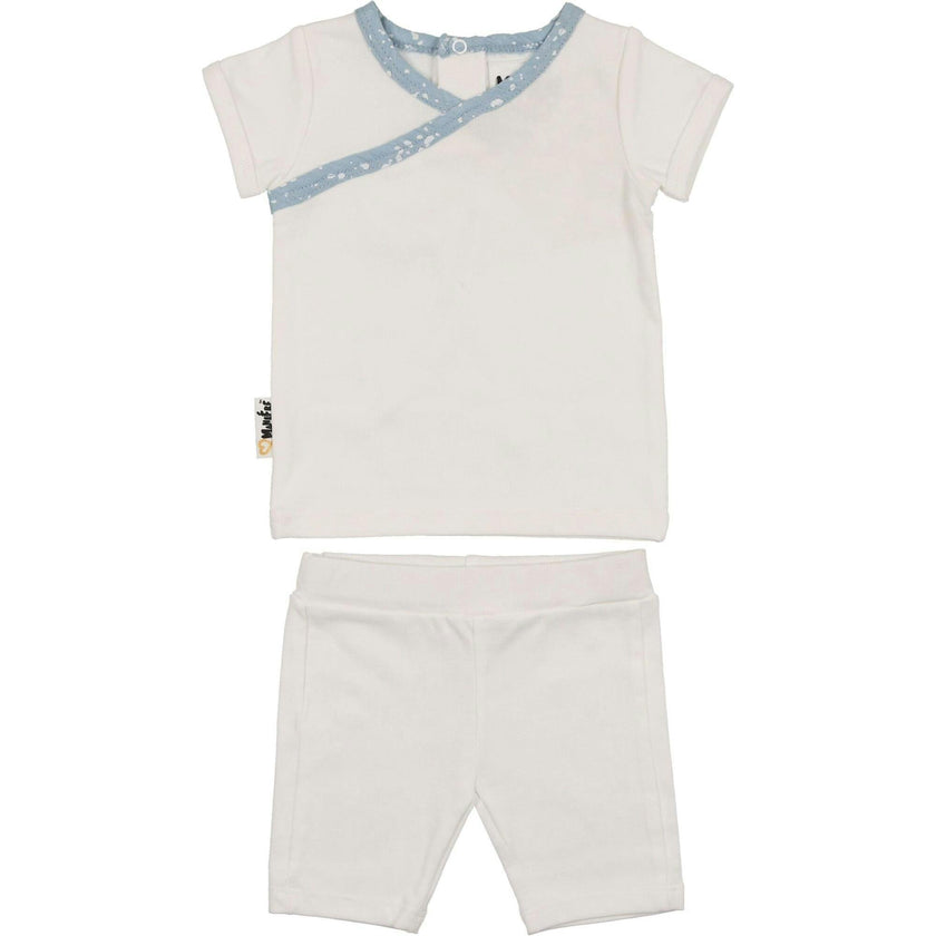 Speckled Wrap Top & Short Set