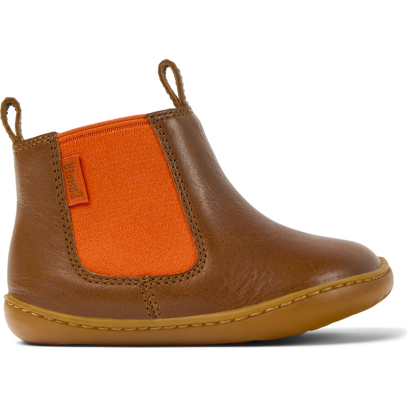 Kids Peu Leather Ankle Boots