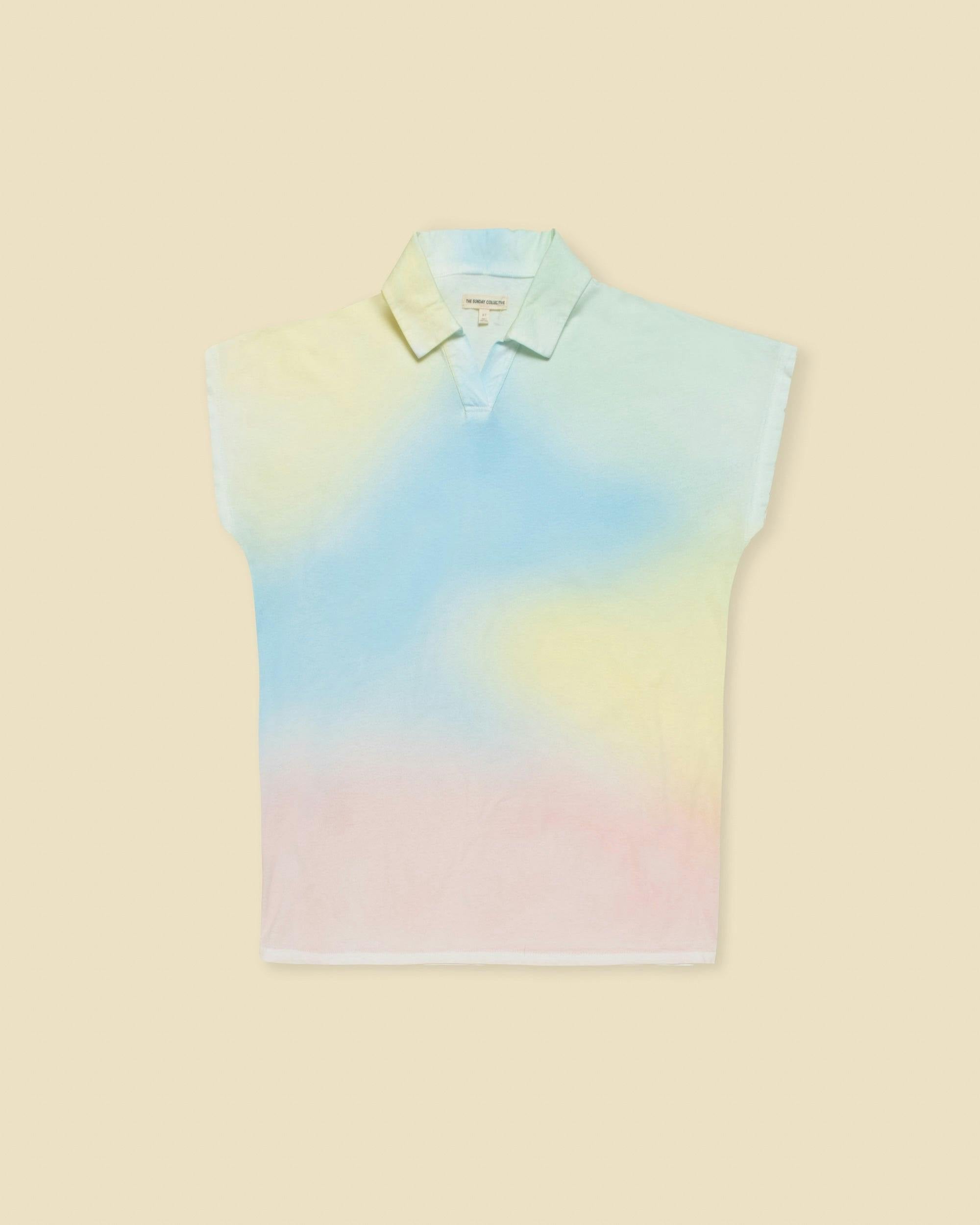 Organic Tunic Dress in Rainbow Sherbet