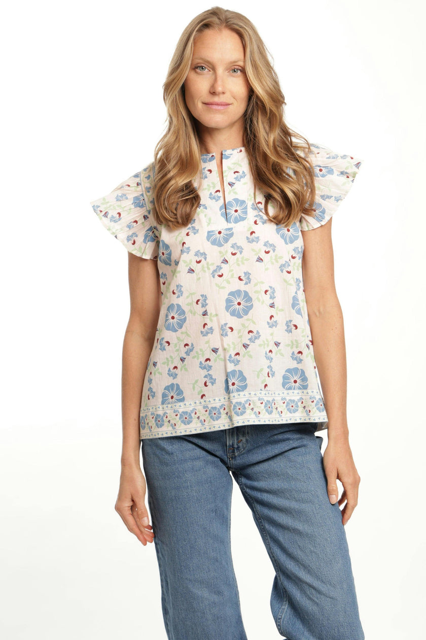 Marion Top in Pastel Cream