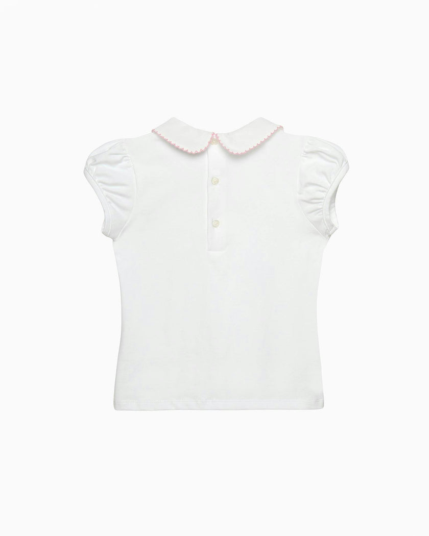 Ballerina Embroidered Jersey Top