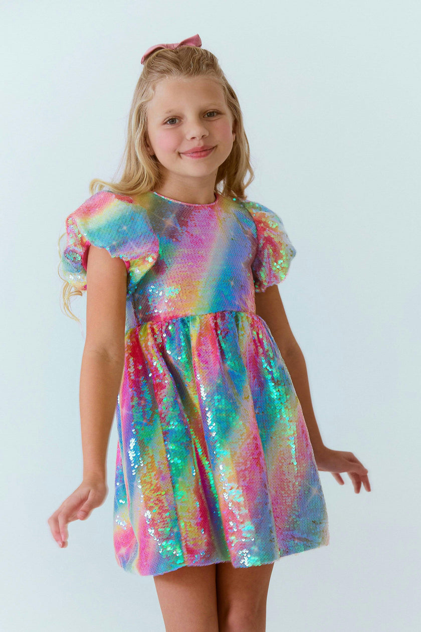 Shimmer Rainbow Sequin Dress, 2