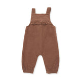 Solid Beaver Fur Corduroy - Yoke Ruffle Overall