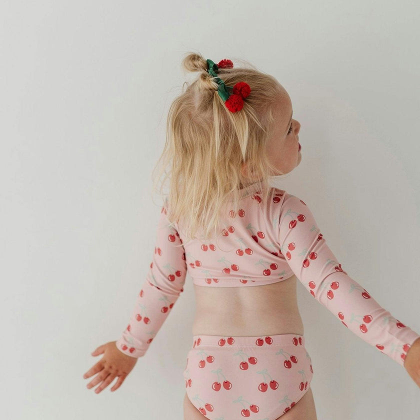 Girl's Crop Two-Piece Swimsuit