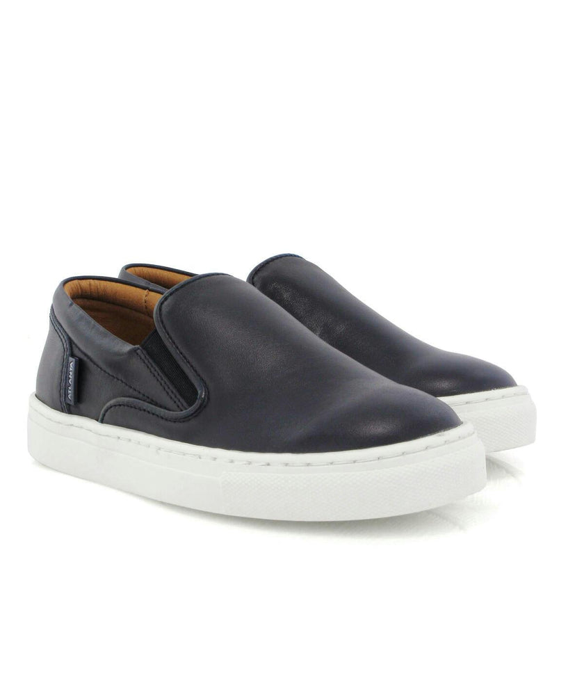 Slip On Sneakers - navy blue smooth