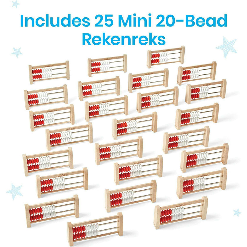 Mini 20-bead Rekenrek Set of 25