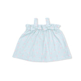 Tiny Cherry Stripe - Top with Bows and Ruffle Leg Bloomer