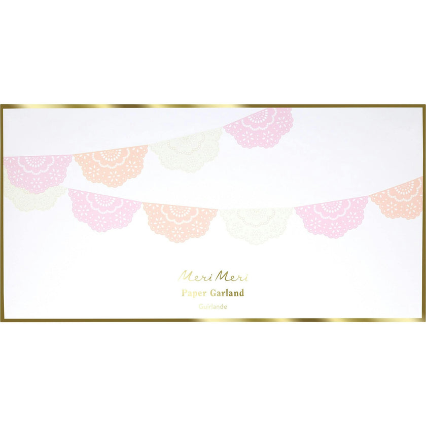 Broderie Anglaise Lace Multi Pennant Garland