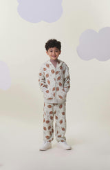 Soft Fleece Zip Up, Football Scramble
