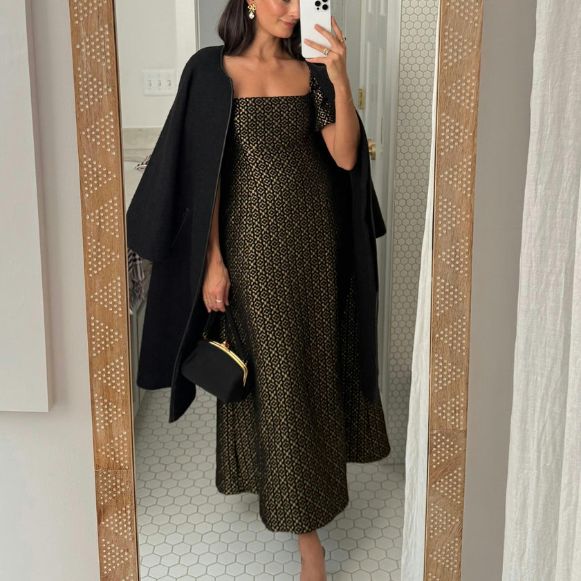 The Matilda Dress - Metallic Brocade