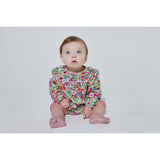 Caroline Ruffle Collar 3-Quarter Sleeve Bubble