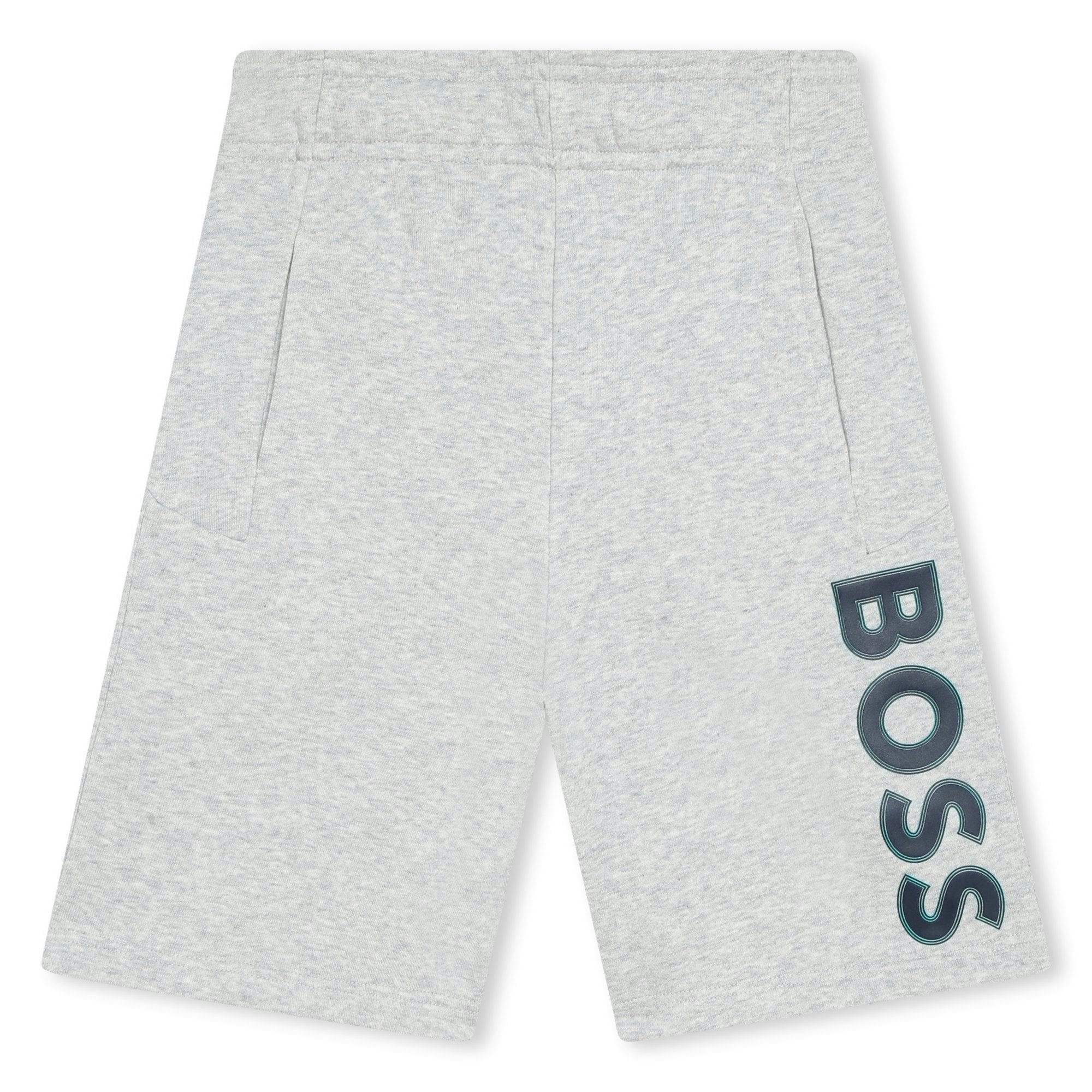 Gray Side Logo Shorts