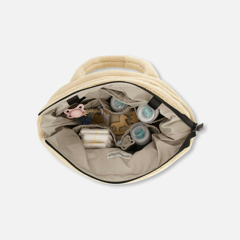 Sherpa Tote-Style Diaper Bag