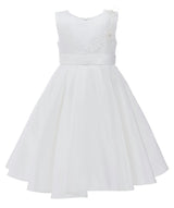 White Adeline Satin Dress