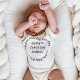 Daddy's Favorite Human Organic Baby Bodysuit