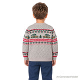 Boys Fair Isle Sweater | Christmas Tree Cars