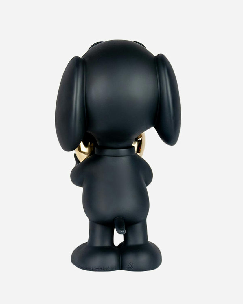 Snoopy HEART Matt Black with Chrome Gold Heart 21.5in