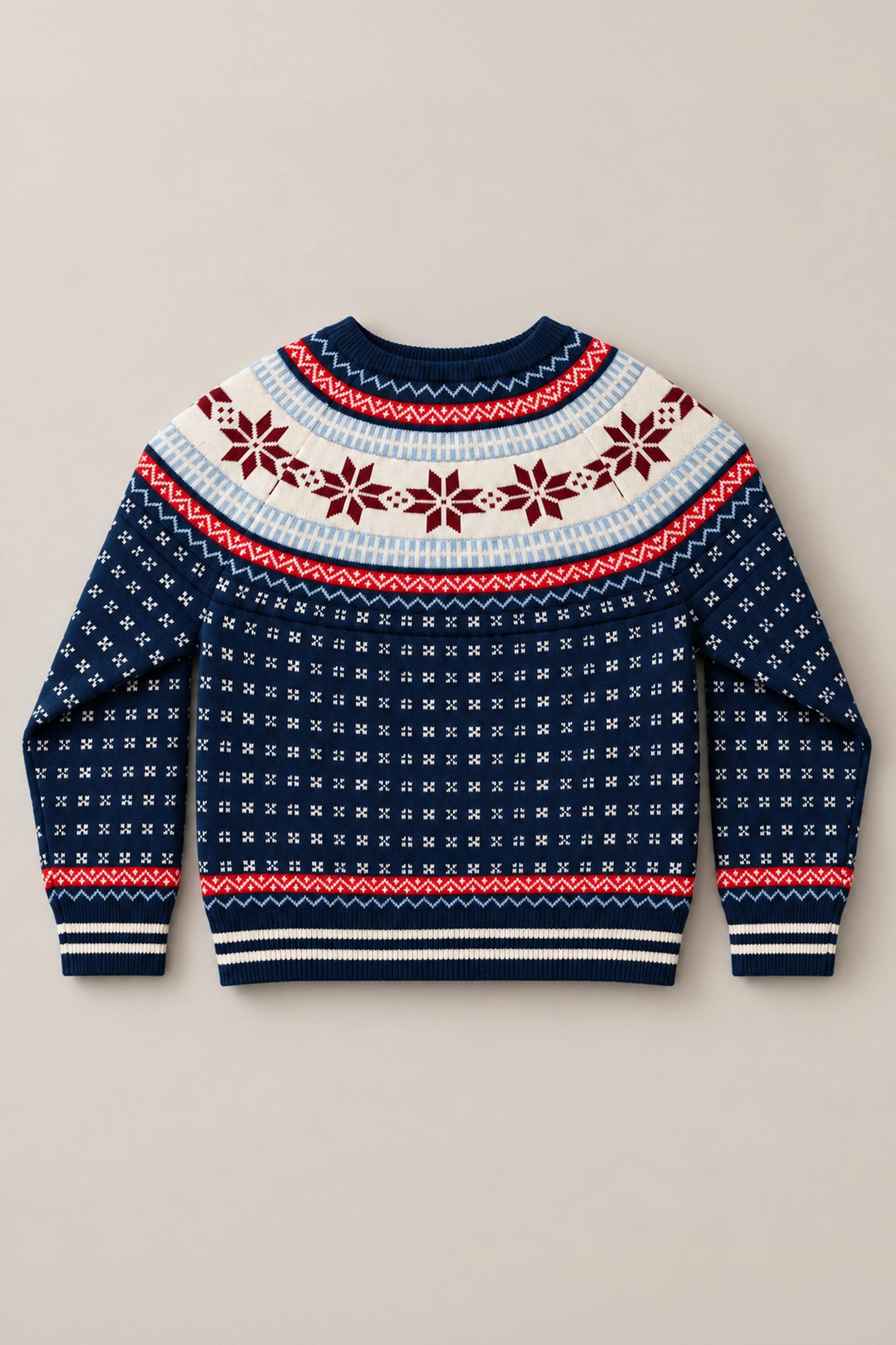 Mini Nolan Sweater in Midnight Fair Isle