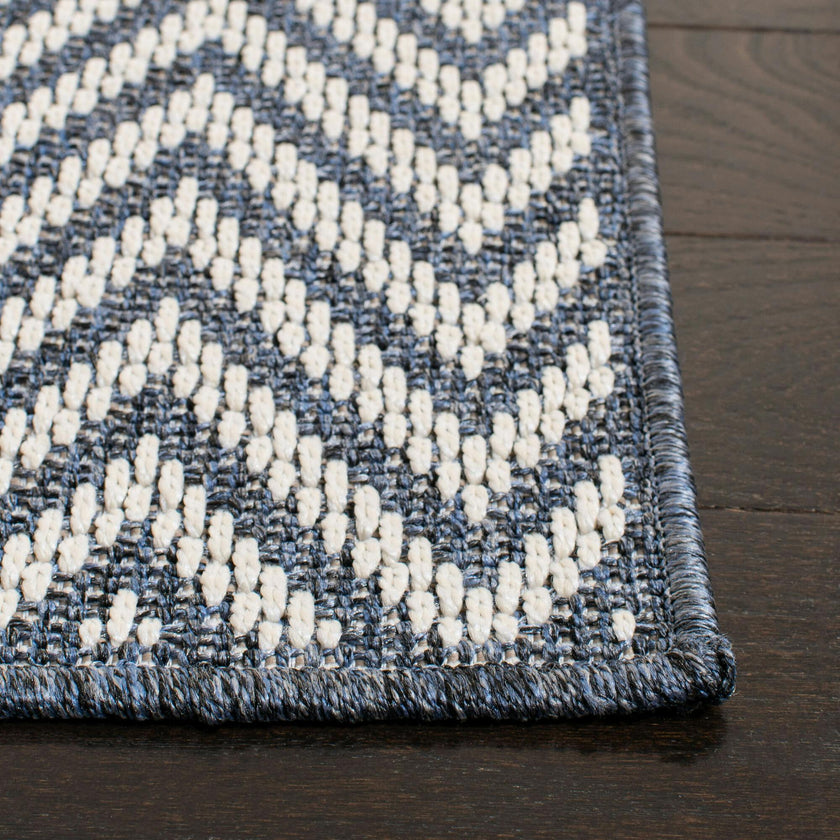 Bermuda Vera Indoor/Outdoor Rug, Blue/cream