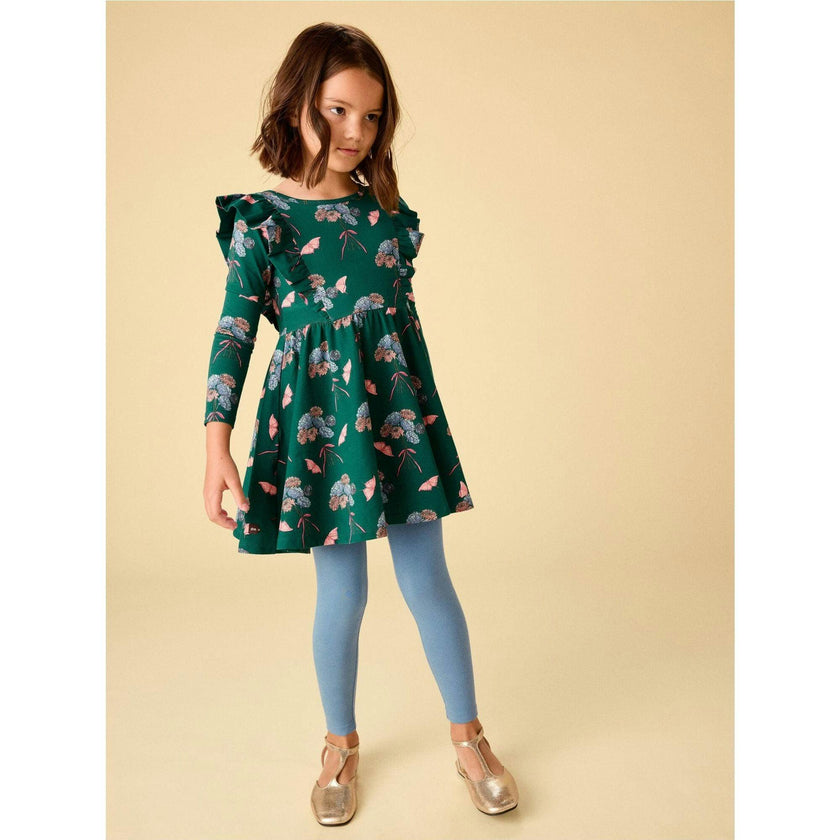 Ruffle Shoulder Ballet Dress, Multi