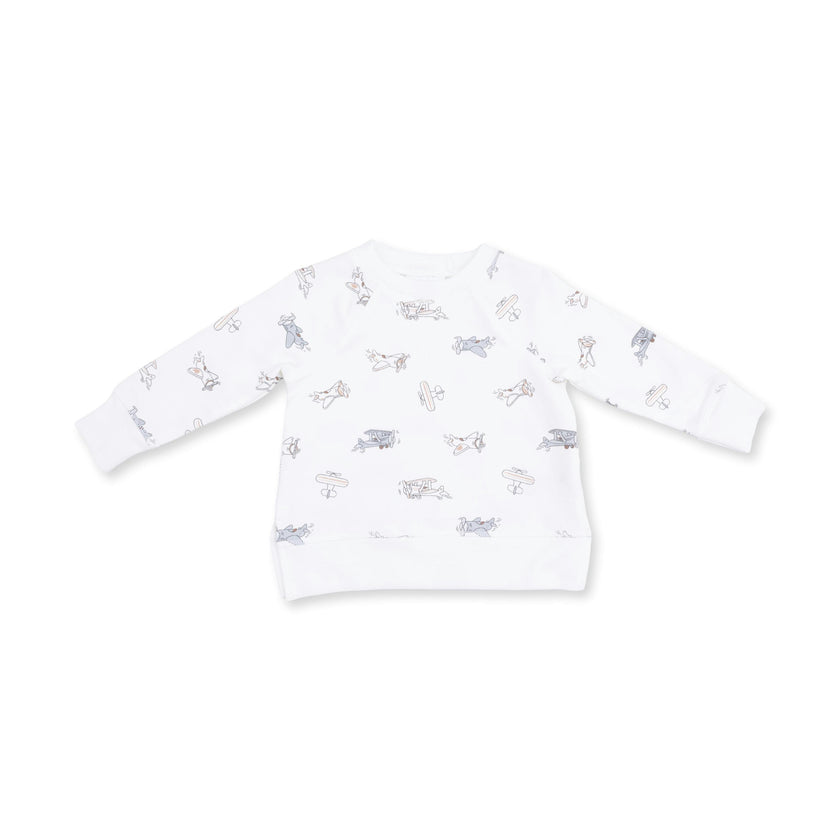 Vintage Airplane Pilots - Raglan Sweatshirt