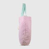 Snuggle Tote XL – The Oversized Sherpa Tote Bag for Sleepovers, Violet Dreams