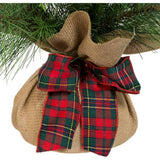 24-Inch Berries and Plaid Ribbon Green Tree
