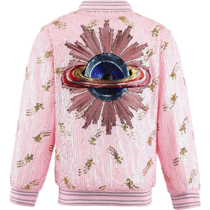 Galaxy Star Sequin Bomber