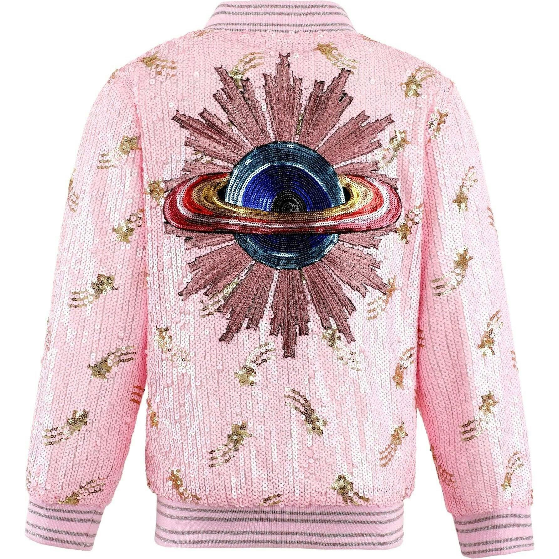 Galaxy Star Sequin Bomber