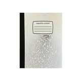 Mini Composition Notebook Metallic Silver