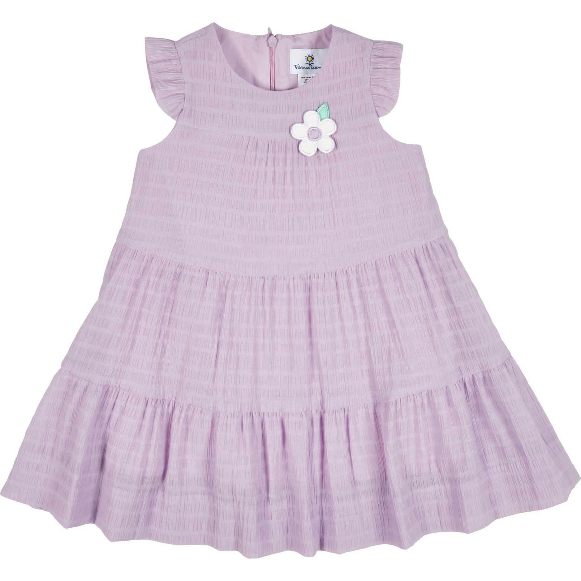 Crinkle Lawn Dress With Flower