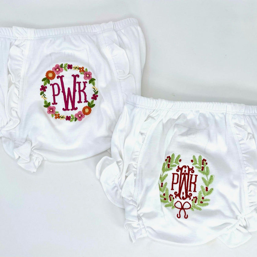 Vivian Girls' Pima Cotton Bloomer - White