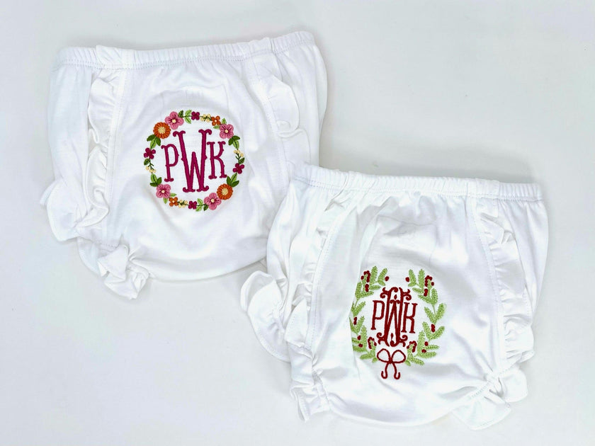 Vivian Girls' Pima Cotton Bloomer - White
