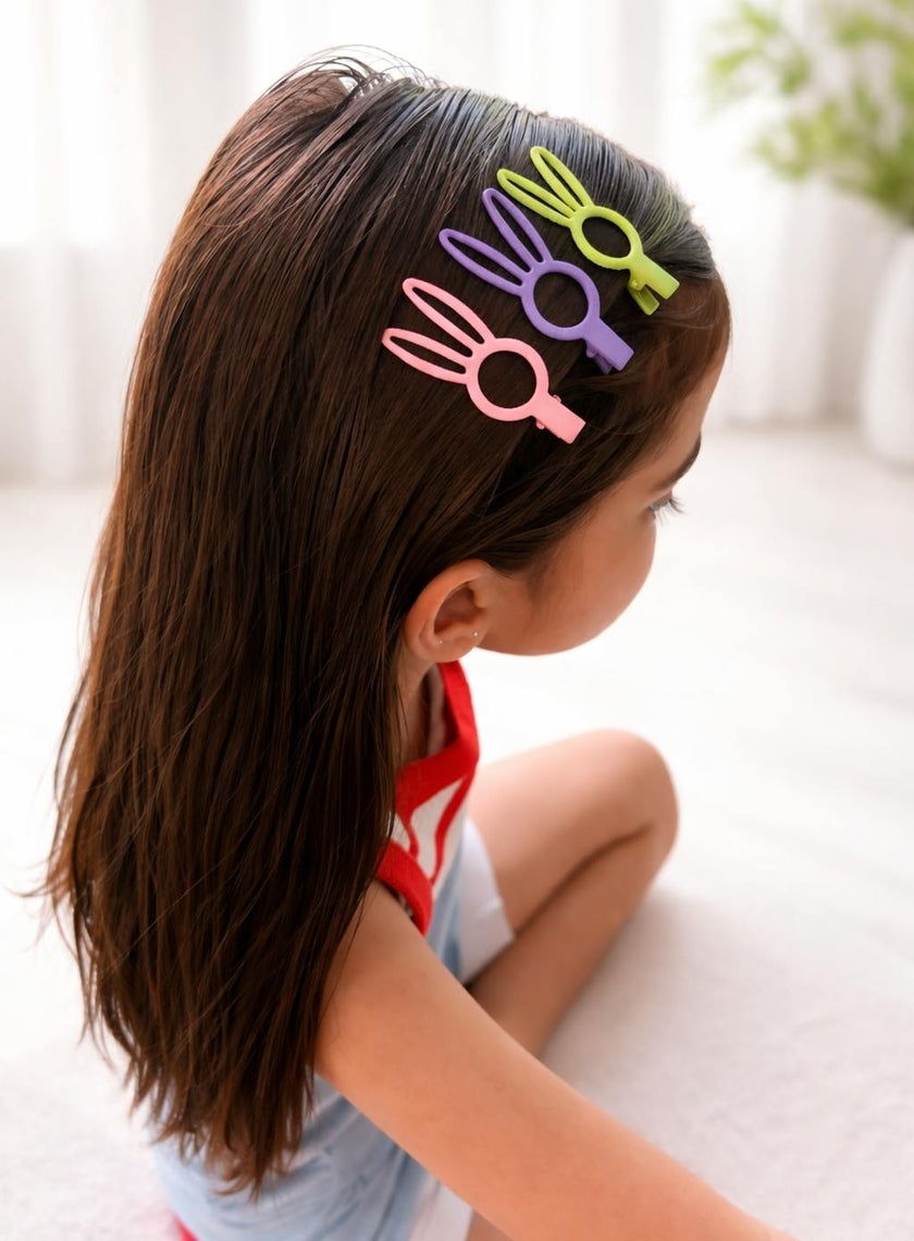 Bunny Ears Snap Clips – Set of 3