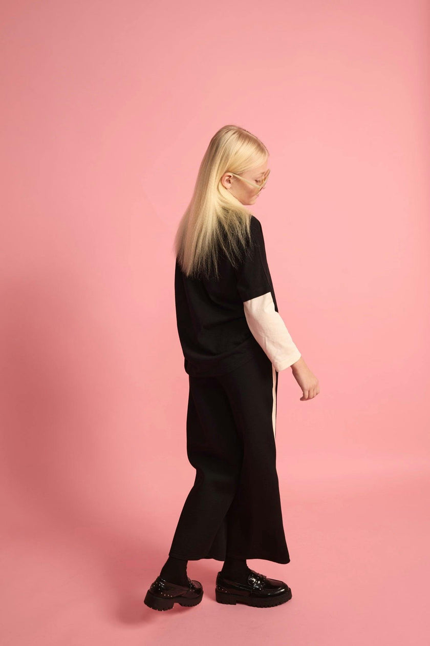 Soft T-shirt Black & Cream