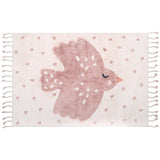 Hand-Woven Braided Tassel Rectangular Rug