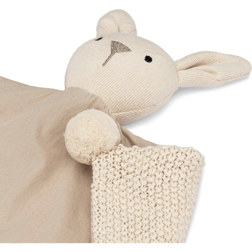 Avery Organic Cotton Baby Lovey Blanket (Ollie The Bunny)