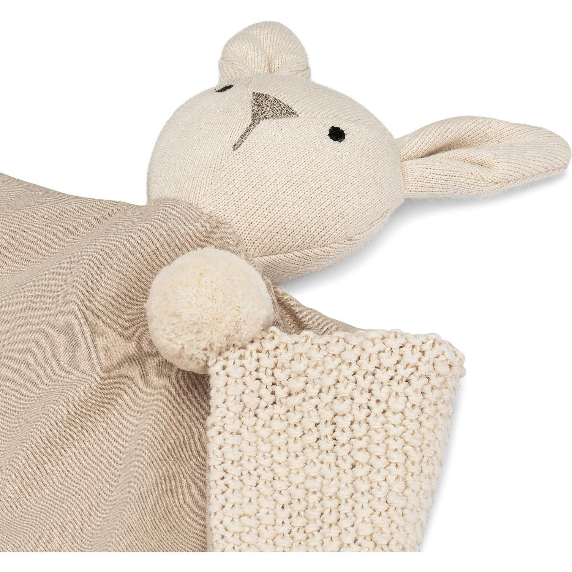 Avery Organic Cotton Baby Lovey Blanket (Ollie The Bunny)